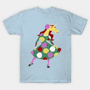 Chrysanthemum Unicorn T-Shirt